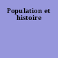 Population et histoire