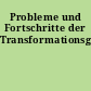 Probleme und Fortschritte der Transformationsgrammatik