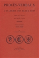 Procès-verbaux de l'Académie des Beaux-arts : Tome deuxième : 1816-1820