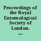 Proceedings of the Royal Entomological Society of London. Series A, General entomology