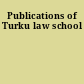Publications of Turku law school