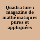 Quadrature : magazine de mathématiques pures et appliquées