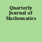 Quarterly Journal of Mathematics