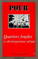 Quartiers fragiles et développement urbain