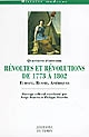 Révoltes et révolutions de 1773 à 1802 : Europe, Russie, Amériques