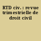 RTD civ. : revue trimestrielle de droit civil