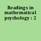 Readings in mathematical psychology : 2