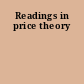 Readings in price theory