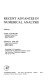 Recent advances in numerical analysis : proceedings of a symposium conducted by the Mathematics Research Center, the University of Wisconsin-Madison, May 22-24, 1978