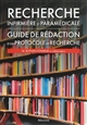 Recherche infirmière et paramédicale : Guide de rédaction d'un protocole de recherche