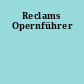 Reclams Opernführer