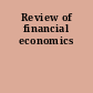 Review of financial economics