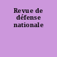 Revue de défense nationale