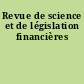 Revue de science et de législation financières