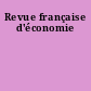 Revue française d'économie