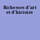 Richesses d'art et d'histoire