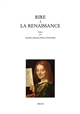 Rire à la Renaissance : colloque international de Lille, Université Charles-de-Gaulle, Lille 3, 6-8 novembre 2003