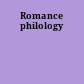 Romance philology