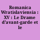 Romanica Wratislaviensia : XV : Le Drame d'avant-garde et le théâtre