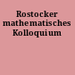 Rostocker mathematisches Kolloquium