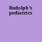 Rudolph's pediatrics
