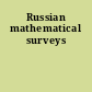 Russian mathematical surveys