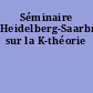 Séminaire Heidelberg-Saarbrücken-Strasbourg sur la K-théorie