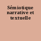 Sémiotique narrative et textuelle