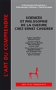 Sciences et philosophie de la culture chez Ernst Cassirer