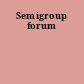 Semigroup forum