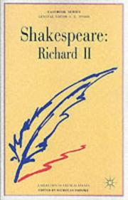 Shakespeare, Richard II : a casebook