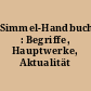 Simmel-Handbuch : Begriffe, Hauptwerke, Aktualität