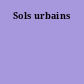 Sols urbains