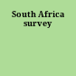 South Africa survey