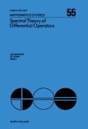 Spectral theory of differential operators : proceedings of the conference held at the University of Alabama in Birmingham, Birmingham, Alabama, U.S.A., March 26-28, 1981