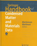 Springer handbook of condensed matter and materials data