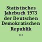 Statistisches Jahrbuch 1973 der Deutschen Demokratischen Republik : 18. Jahrgang