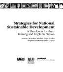 Strategies for national sustainable development : a handbook for their planning and implementation