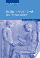 Studies in ancient Greek and Roman society