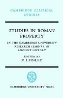 Studies in roman property