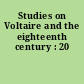 Studies on Voltaire and the eighteenth century : 20