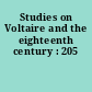 Studies on Voltaire and the eighteenth century : 205