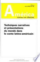 Techniques narratives et representations du monde dans le conte latino-americain