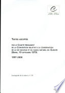Textes adoptés : 1997-2000