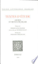 Textes d'étude (ancien et moyen français)