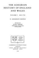 The Agrarian history of England and Wales : 5,2 : 1640-1750 : agrarian change