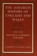 The Agrarian history of England and Wales : 5 : 1640-1750 : [Part] 1 : Regional farming systems
