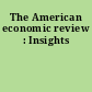 The American economic review : Insights
