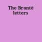 The Brontë letters