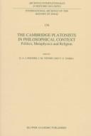 The Cambridge Platonists in philosophical context : politics, metaphysics and religion : ed. by G. A. J. Rogers,... J. M. Vienne,... and Y. C. Zarka,...